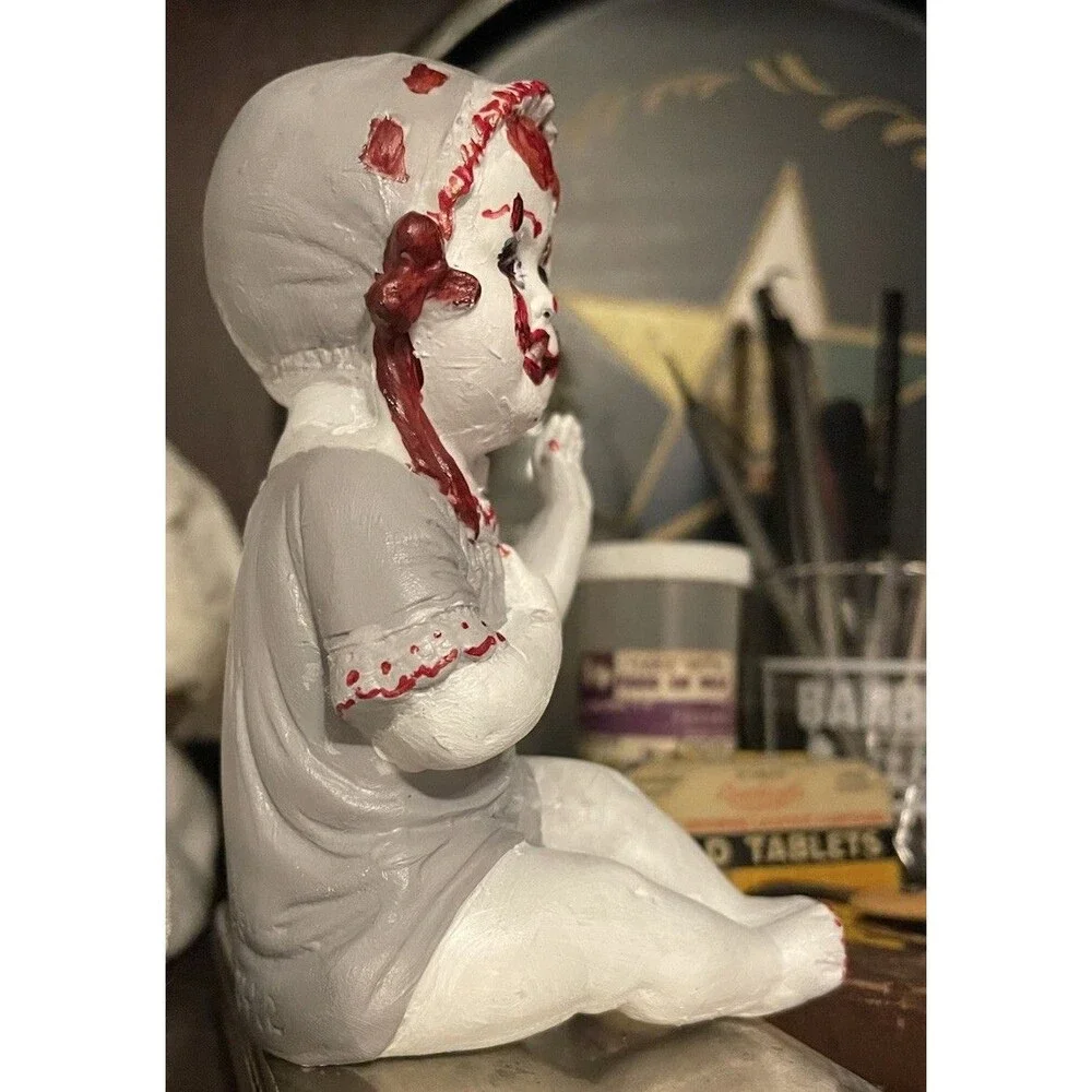 Vintage German Piano Baby 13472 OOAK Painted Pennywise Baby Look Alike